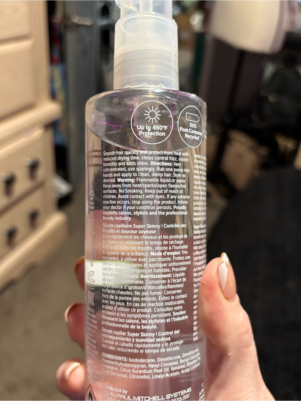 Paul Mitchell Smooth Super Skinny Serum - 8.5 oz 250 ml MSR $41 - Picture 3 of 4